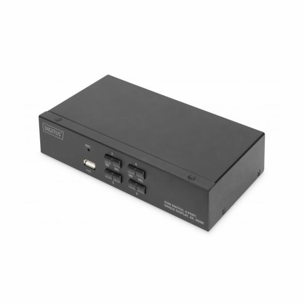 Digitus Desktop HDMI KVM Switch 4-port, KVM Switch