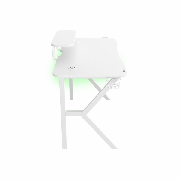 Genesis herní stůl Holm 320, RGB podsvícení, bílý, 120x60...
