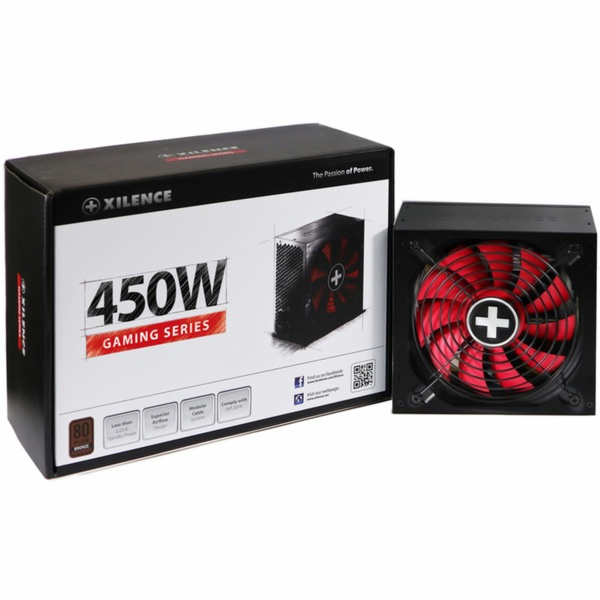 Xilence Performance Gaming 450W (černý, 1x PCIe, 450 wattů)