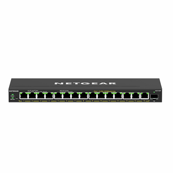 NETGEAR GS316EP-100PES NETGEAR 16PT GE PLUS SWCH W/ POE+