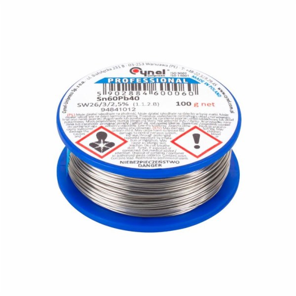 Mega Tin s kalafunou na pájení 1,0mm cívka 100g (60312)