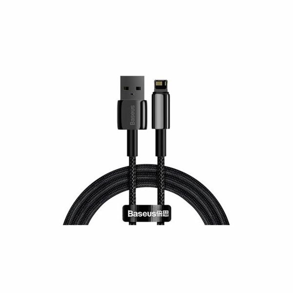 Baseus CALWJ-01 Tungsten Gold Kabel Lightning 2.4A 1m Black
