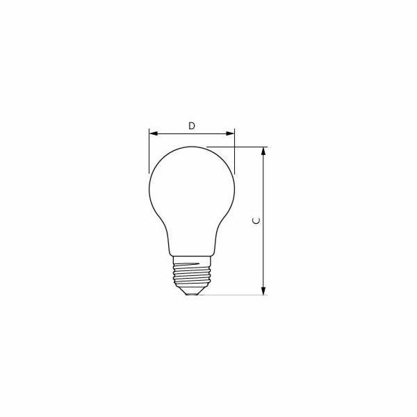 Philips PHILIPS LED žárovka A60 230V 8,5W E27 noDIM Matná...