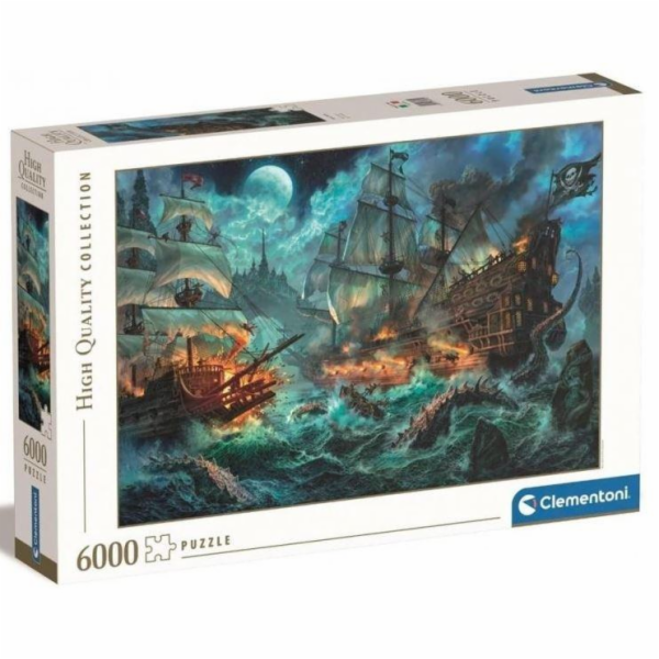 Puzzle 6000 dílků Vysoce kvalitní pirátská bitva