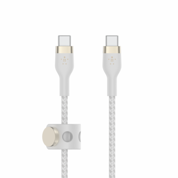 Belkin BOOST CHARGE USB-C/USB-C kabel, 3m, bíly - odolný ...