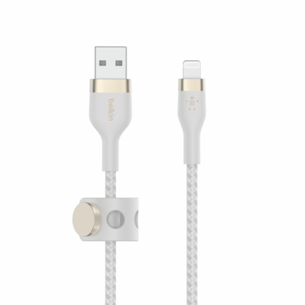 BoostCharge USB-A to Lightning kabel silikonový 2m, černý