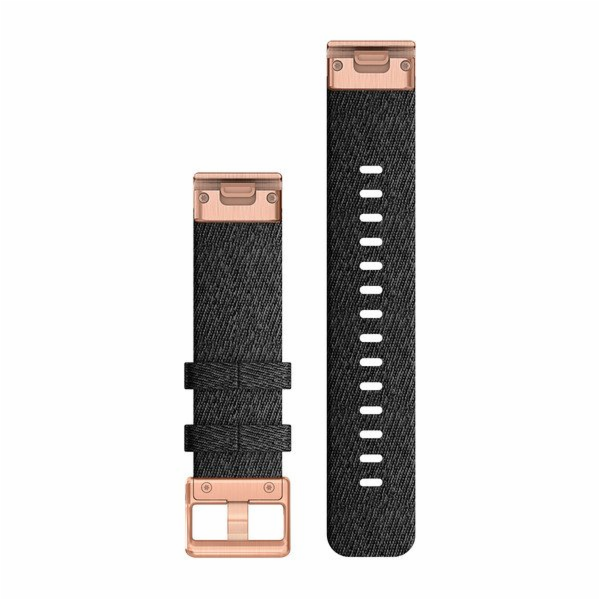 Garmin Řemínek QuickFit 20, nylonový, černý, růžovozlatá ...