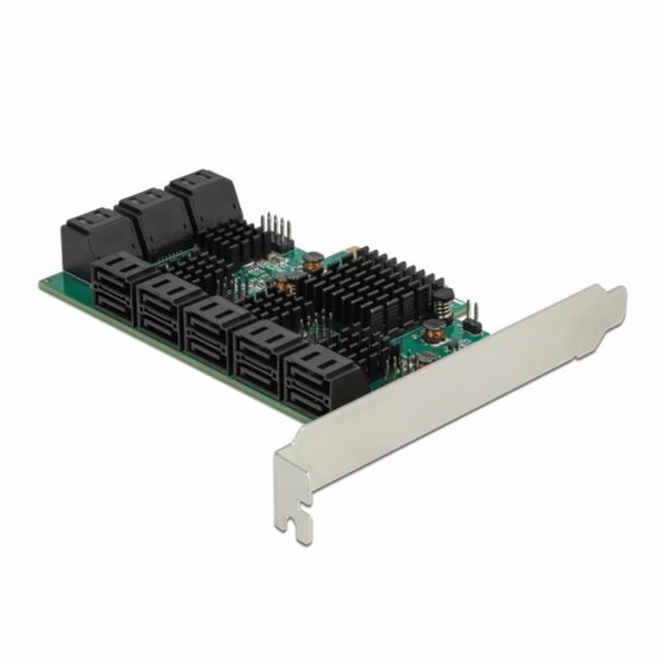 DeLOCK 16 Port SATA PCI Express x4 Karte