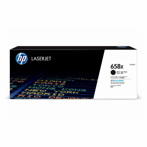 HP 658X - Vysoká kapacita - černá - originální - LaserJet...