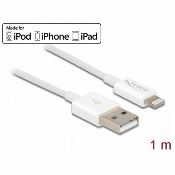 Delock USB datový a napájecí kabel pro iPhone, iPad, iPod...