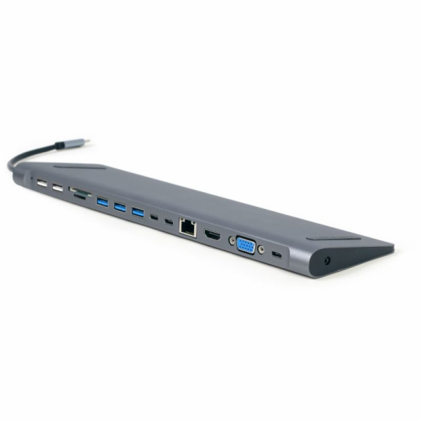 Gembird A-CM-COMBO9-01 Gembird USB-C 9v1 multiport USB + ...