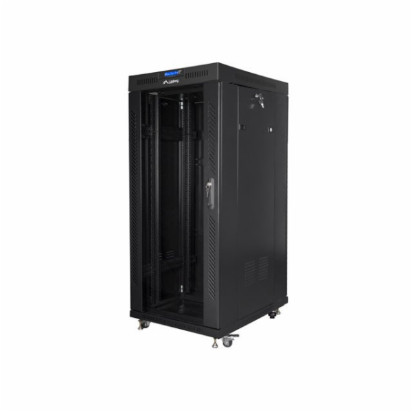 Stojací RACK instalační skříň 19 22U 800X800 černé LCD sk...