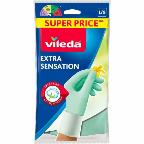 Rukavice Vileda Extra Sensation, M