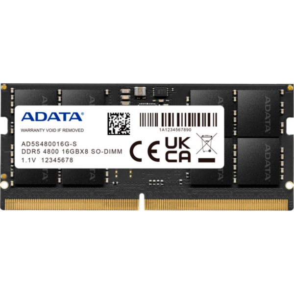 Adata/SO-DIMM DDR5/16GB/4800MHz/CL40/1x16GB