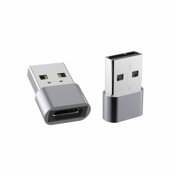 PremiumCord USB redukce USB C - USB2.0 A (F/M)
