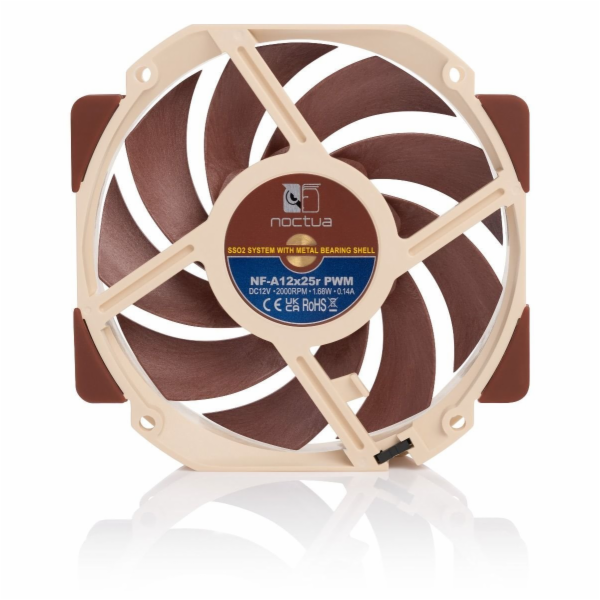 Noctua NF-A12x25r PWM Premium ventilátor 120x120x25, skří...
