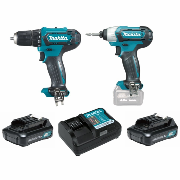 Makita CLX224X Aku sada DF333DZ+TD110DZ+2xaku+kufr Li-ion...