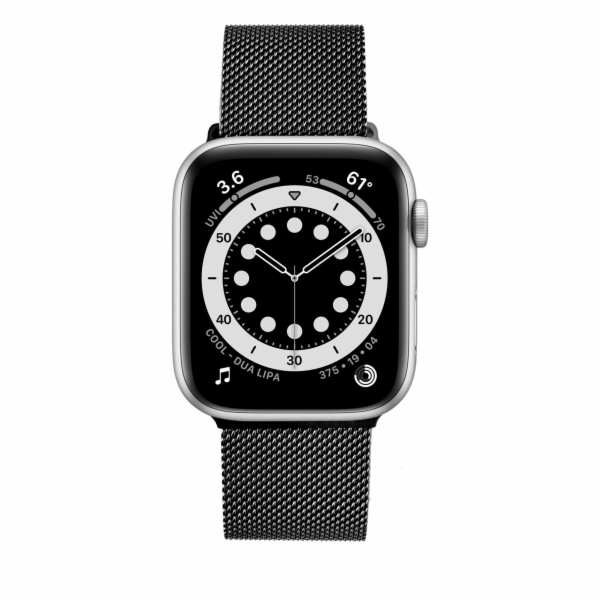 FIXED Mesh Strap pro Apple Watch 42/44/45mm, černá FIXMES...