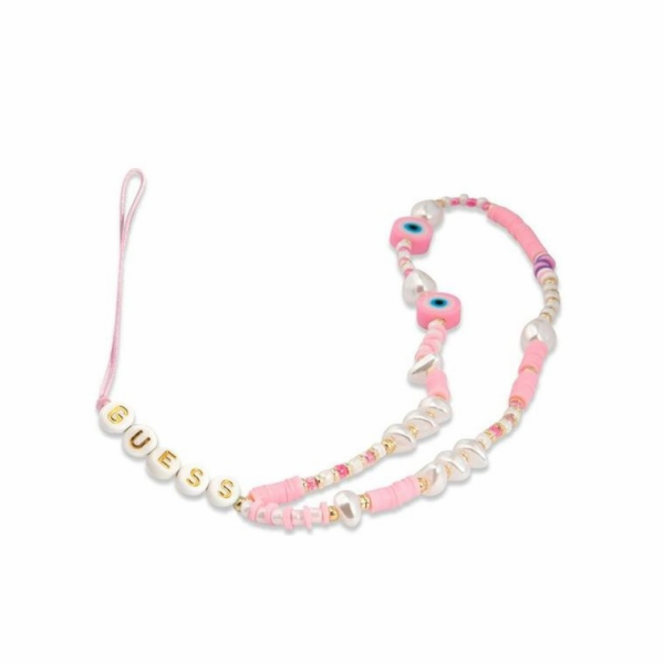 Guess Poutko na Telefon Beads Shell Pink Guess phone char...