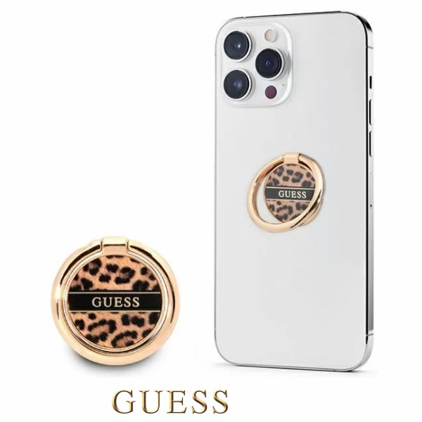 Guess Ring stand Brown Praktické držadlo ve tvaru prstenc...