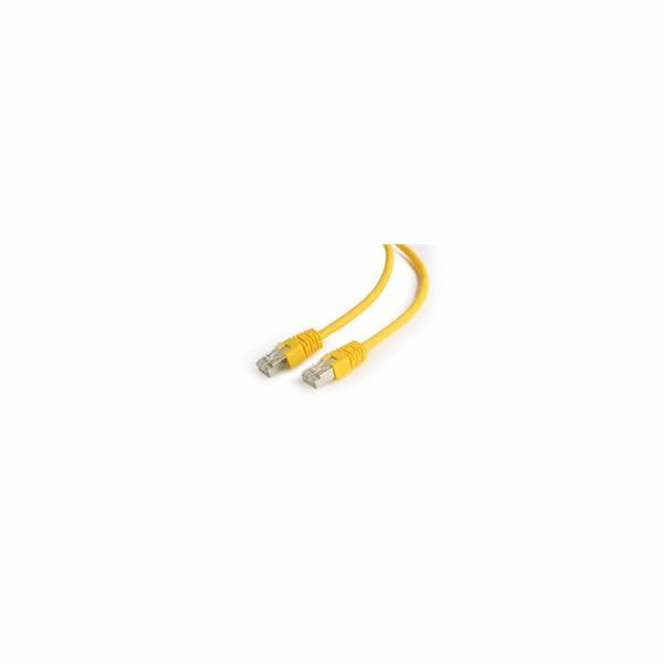 Gembird patch kabel Cat6 FTP, 0.25 m, žlutý