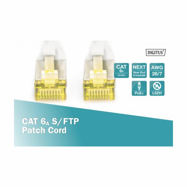 Digitus CAT 6A S-FTP patch cord, Cu, LSZH AWG 26/7, lengt...