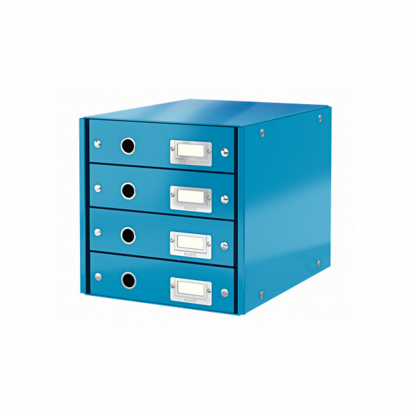 LEITZ Zásuvkový box  Click&Store, 4 zásuvky, modrá