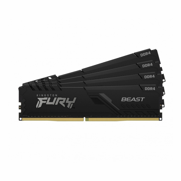 Kingston FURY Beast/DDR4/64GB/3600MHz/CL18/4x16GB/Black