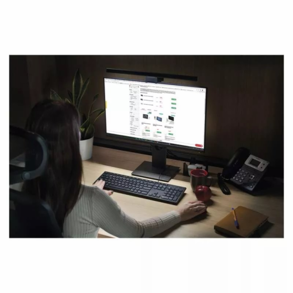 Emos LED světlo monitoru AVA, 150 lm, černá
