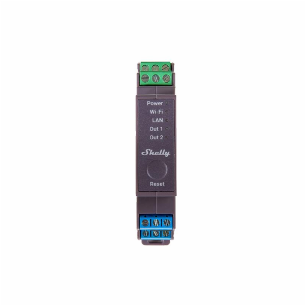 Shelly Pro 2 DIN Rail 2-channel Relay, WiFi/LAN