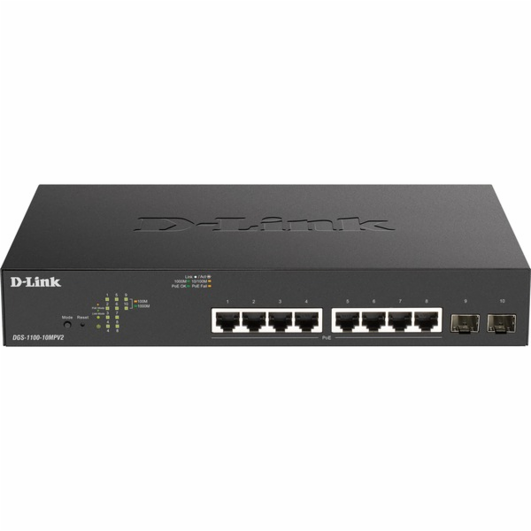 D-Link DGS-1100-10MPV2/E, vypínač