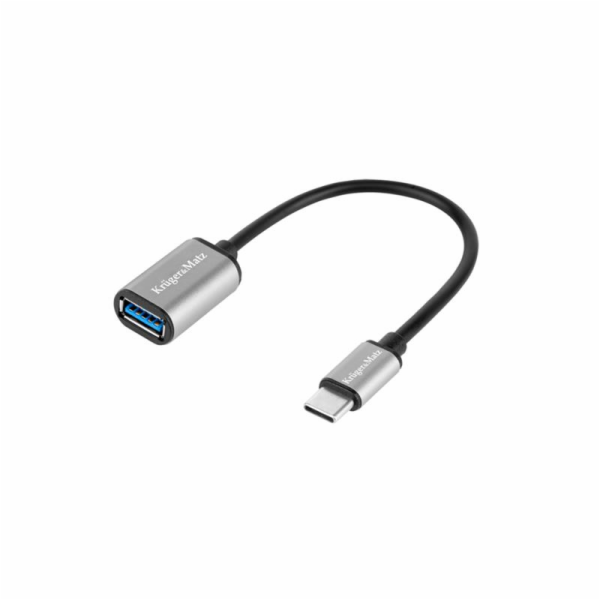 Kruger&Matz USB-C – USB adaptér stříbrný (KM1246)