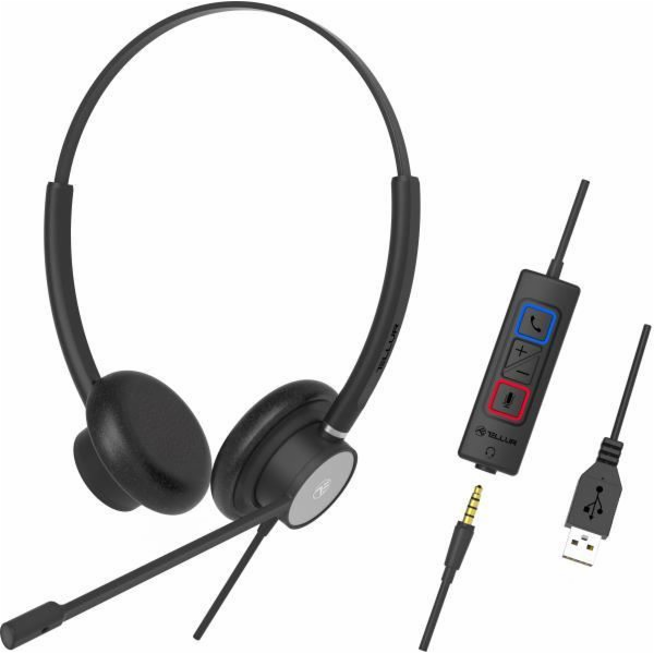 Tellur Voice 420 Wired Headset Binaural Black