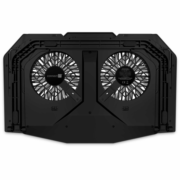 Chladící podložka pro NTB Connect IT NEO RGB do 17" - čer...