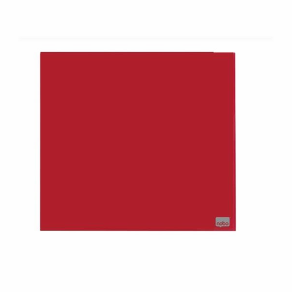 Nobo skleněná červená tabule 450 x 450 mm