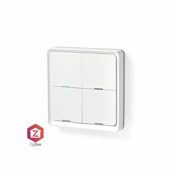 NEDIS chytrý nástěnný vypínač/ Zigbee 3.0/ nástěnný držák...