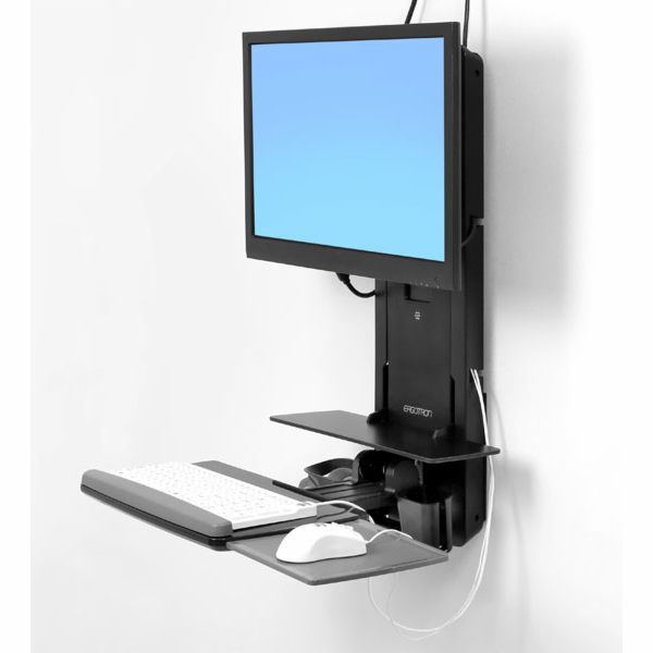 Ergotron StyleView Sit-Stand Vertical Lift, Patient Room ...