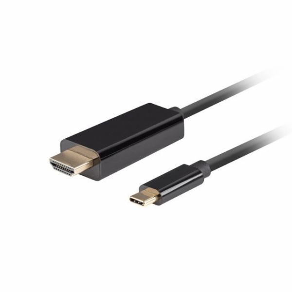 Lanberg USB-C(M)->HDMI(M) kabel 1m 4K 60Hz černá
