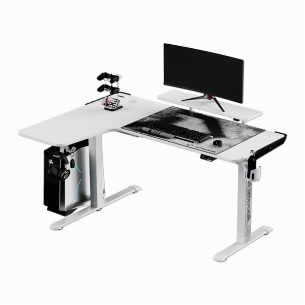 Ultradesk Herní stůl WINGER - bílý