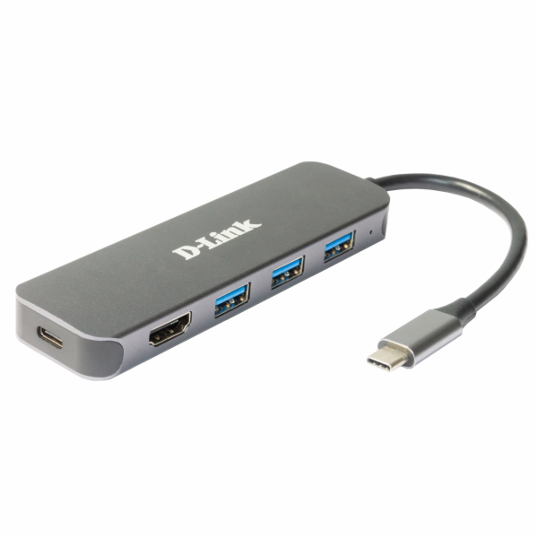 D-Link DUB-2333 USB-C Hub with HDMI and 3x USB3.0, mini d...