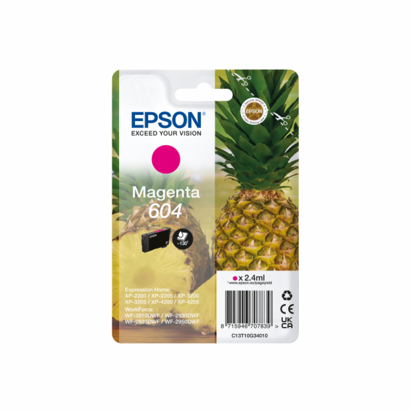 Epson ink C13T10G34010  T10G340, 604  or