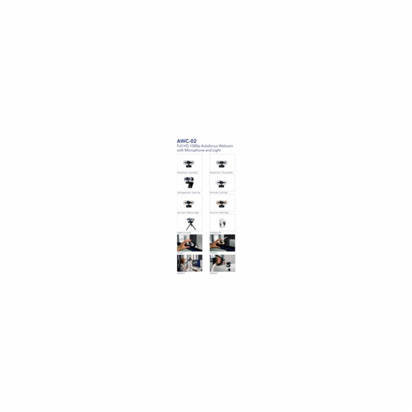 VERBATIM WebCam AWC-02 Full HD 1080p Autofocus, Microphon...