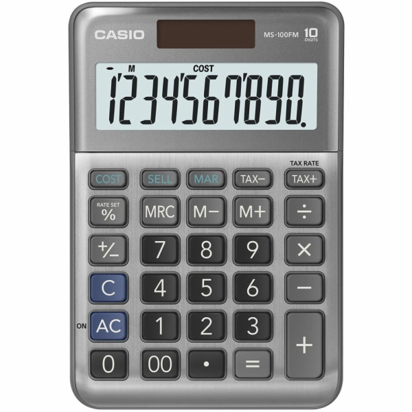 Casio Kalkulačka MS 100 FM  stříbrná/Cas
