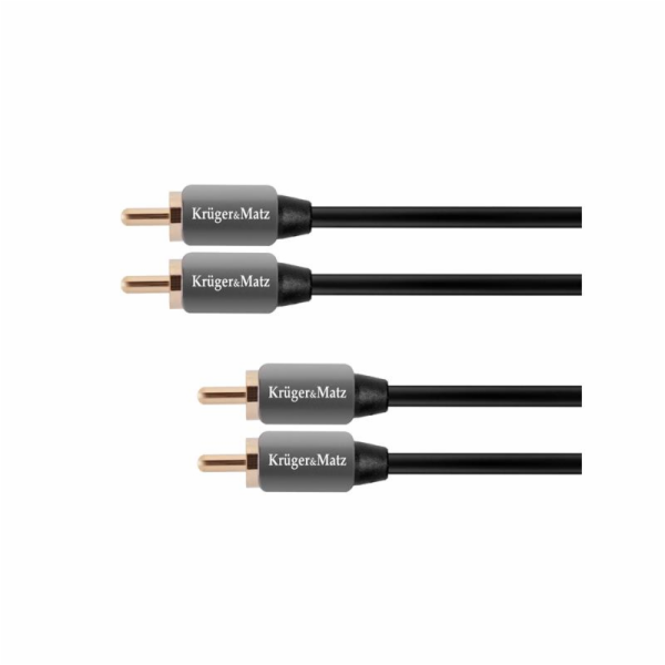 Kabel 2x Cinch konektor/2x Cinch konektor 3m KRUGER & MAT...