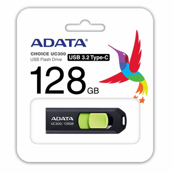 128GB ADATA UC300 USB 3.2 černá/zelená ACHO-UC300-128G-RBK/