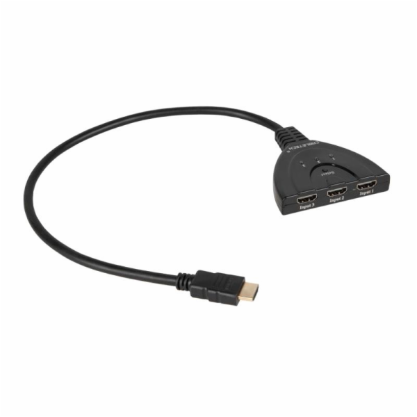 Přepínač 3x HDMI/1x HDMI CABLETECH ZLA0310