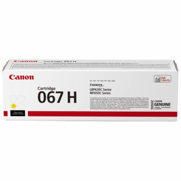 Canon TONER 067H žlutá pro i-SENSYS LBP631Cw, LBP633Cdwa,...