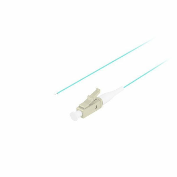 Pigtail MM LC/UPC OM3 Easy Strip 50/125 2M aqua