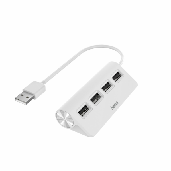 Hama 200120 USB hub, 4 porty, bílý