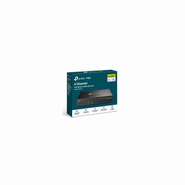 Záznamové zařízení TP-Link VIGI NVR1004H-4P 4 kanálů, 4x ...